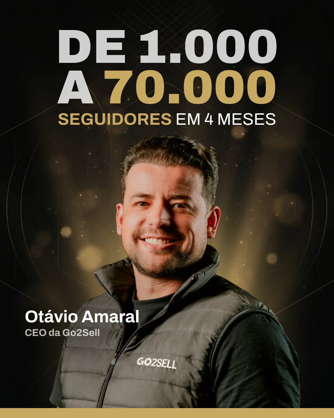 Otávio Amaral — CEO da Go2Sell — De 1.000 a 70.000 seguidores em 4 meses